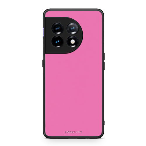 Θήκη OnePlus 11 5G Rose Pink από τη Smartfits με σχέδιο στο πίσω μέρος και μαύρο περίβλημα | OnePlus 11 5G Rose Pink case with colorful back and black bezels