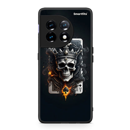 Θήκη OnePlus 11R / ACE 2 5G Skull King Ace από τη Smartfits με σχέδιο στο πίσω μέρος και μαύρο περίβλημα | OnePlus 11R / ACE 2 5G Skull King Ace Case with Colorful Back and Black Bezels