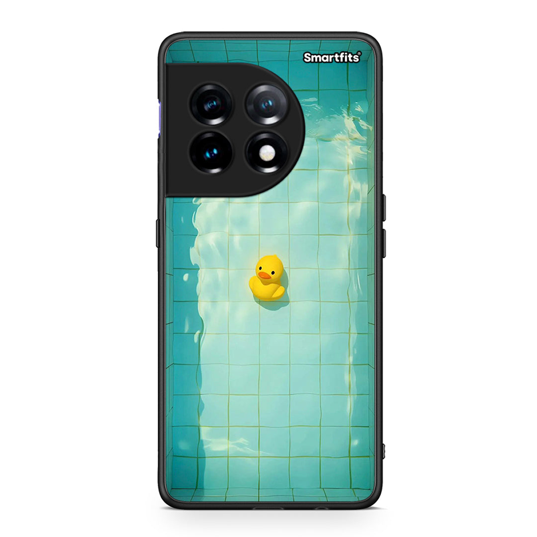 Θήκη OnePlus 11R / ACE 2 5G Yellow Duck από τη Smartfits με σχέδιο στο πίσω μέρος και μαύρο περίβλημα | OnePlus 11R / ACE 2 5G Yellow Duck Case with Colorful Back and Black Bezels