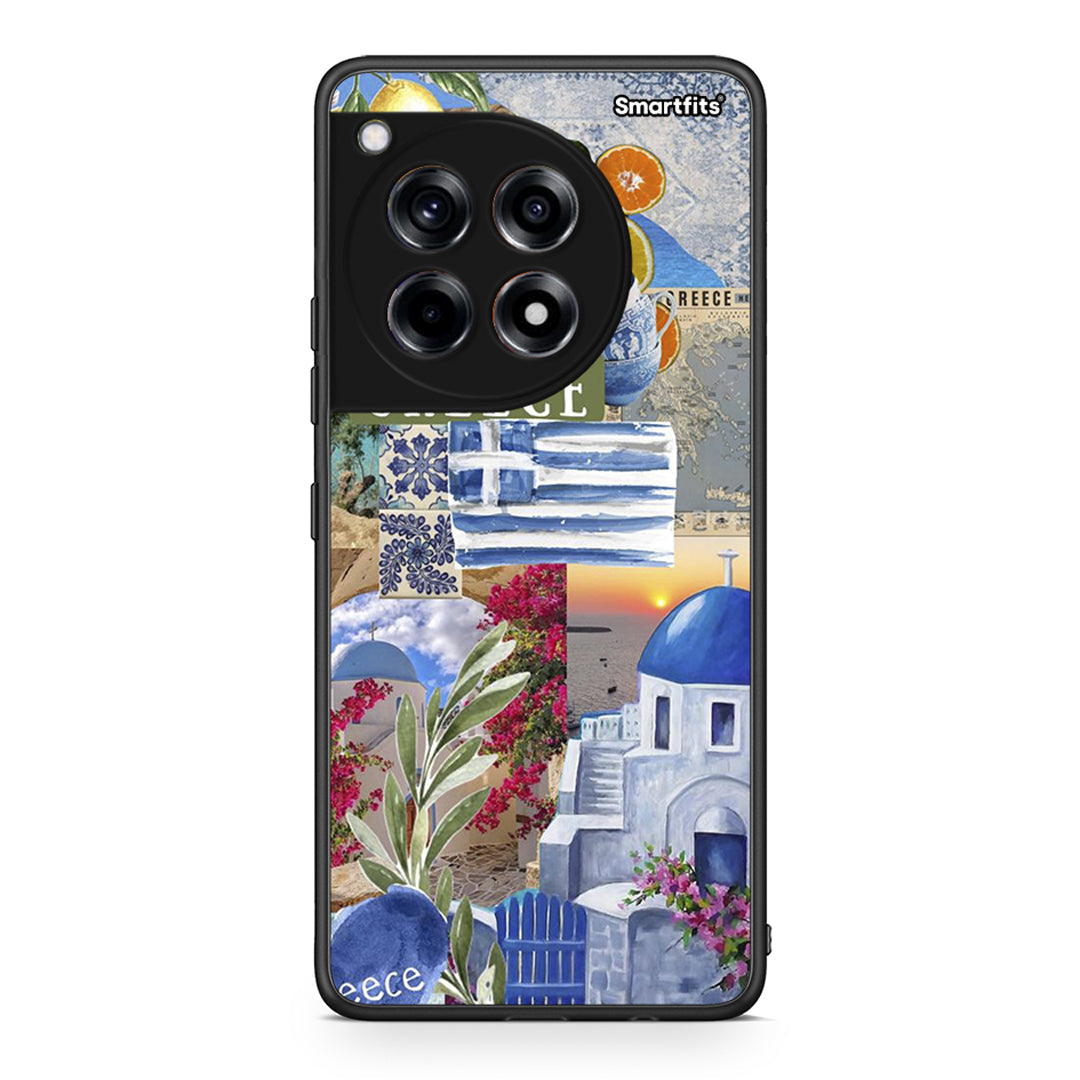 OnePlus 12 All Greek Θήκη από τη Smartfits με σχέδιο στο πίσω μέρος και μαύρο περίβλημα | Smartphone case with colorful back and black bezels by Smartfits