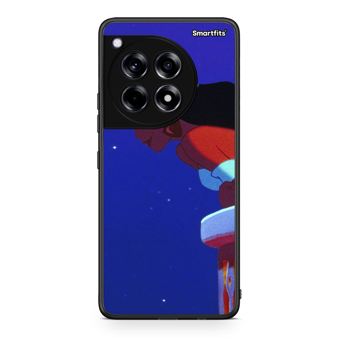 OnePlus 12 Alladin And Jasmine Love 2 θήκη από τη Smartfits με σχέδιο στο πίσω μέρος και μαύρο περίβλημα | Smartphone case with colorful back and black bezels by Smartfits