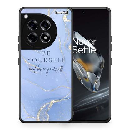 Θήκη OnePlus 12 Be Yourself από τη Smartfits με σχέδιο στο πίσω μέρος και μαύρο περίβλημα | OnePlus 12 Be Yourself case with colorful back and black bezels