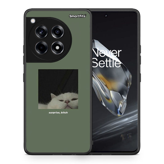Θήκη OnePlus 12 Bitch Surprise από τη Smartfits με σχέδιο στο πίσω μέρος και μαύρο περίβλημα | OnePlus 12 Bitch Surprise case with colorful back and black bezels