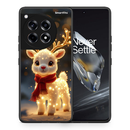Θήκη OnePlus 12 Christmas Cutie από τη Smartfits με σχέδιο στο πίσω μέρος και μαύρο περίβλημα | OnePlus 12 Christmas Cutie case with colorful back and black bezels