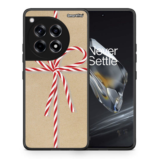 Θήκη OnePlus 12 Christmas Gift από τη Smartfits με σχέδιο στο πίσω μέρος και μαύρο περίβλημα | OnePlus 12 Christmas Gift case with colorful back and black bezels