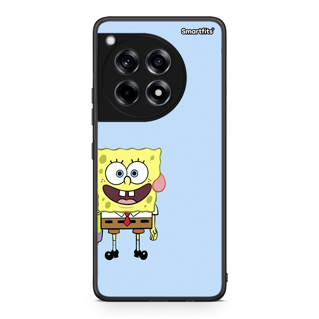 OnePlus 12 Friends Bob θήκη από τη Smartfits με σχέδιο στο πίσω μέρος και μαύρο περίβλημα | Smartphone case with colorful back and black bezels by Smartfits