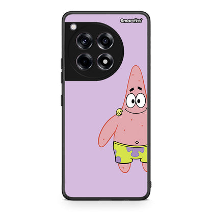 OnePlus 12 Friends Patrick θήκη από τη Smartfits με σχέδιο στο πίσω μέρος και μαύρο περίβλημα | Smartphone case with colorful back and black bezels by Smartfits