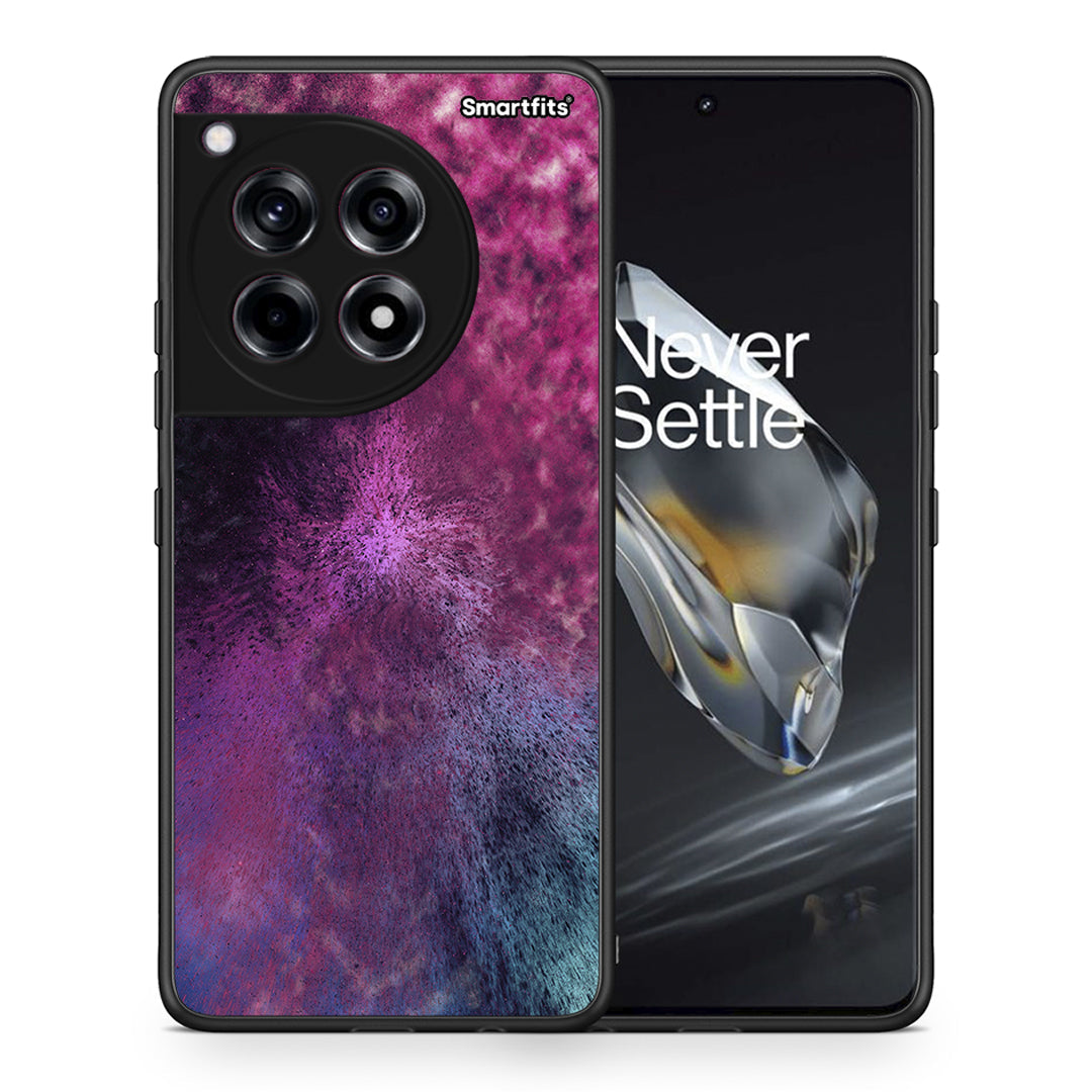 Θήκη OnePlus 12 Aurora Galaxy από τη Smartfits με σχέδιο στο πίσω μέρος και μαύρο περίβλημα | OnePlus 12 Aurora Galaxy case with colorful back and black bezels