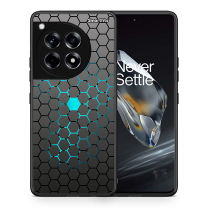 Θήκη OnePlus 12 Hexagonal Geometric από τη Smartfits με σχέδιο στο πίσω μέρος και μαύρο περίβλημα | OnePlus 12 Hexagonal Geometric case with colorful back and black bezels