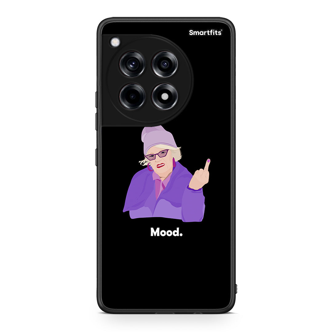 OnePlus 12 Grandma Mood Black θήκη από τη Smartfits με σχέδιο στο πίσω μέρος και μαύρο περίβλημα | Smartphone case with colorful back and black bezels by Smartfits