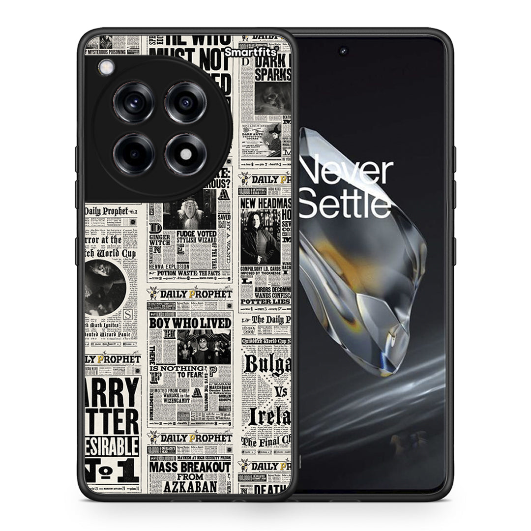Θήκη OnePlus 12 Harry Paper από τη Smartfits με σχέδιο στο πίσω μέρος και μαύρο περίβλημα | OnePlus 12 Harry Paper case with colorful back and black bezels