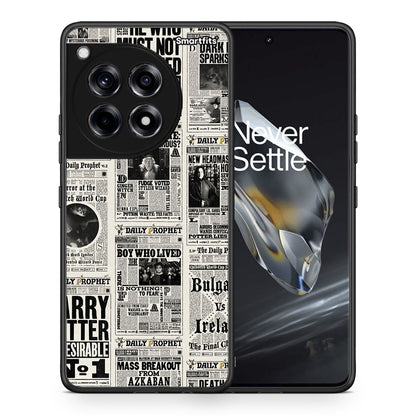 Θήκη OnePlus 12 Harry Paper από τη Smartfits με σχέδιο στο πίσω μέρος και μαύρο περίβλημα | OnePlus 12 Harry Paper case with colorful back and black bezels