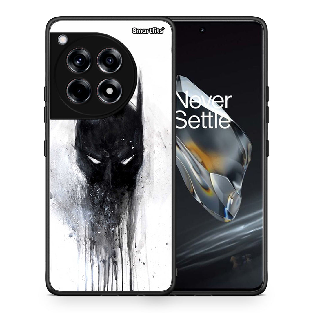 Θήκη OnePlus 12 Paint Bat Hero από τη Smartfits με σχέδιο στο πίσω μέρος και μαύρο περίβλημα | OnePlus 12 Paint Bat Hero case with colorful back and black bezels