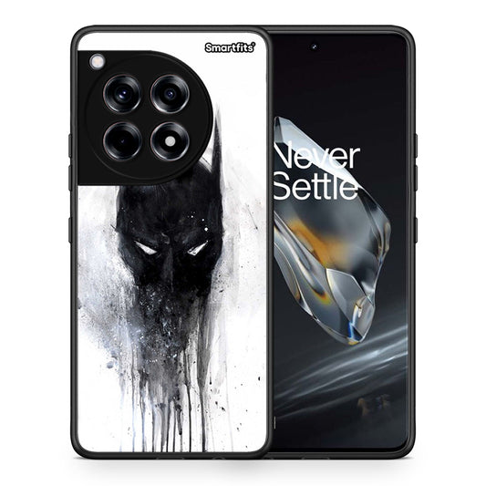 Θήκη OnePlus 12 Paint Bat Hero από τη Smartfits με σχέδιο στο πίσω μέρος και μαύρο περίβλημα | OnePlus 12 Paint Bat Hero case with colorful back and black bezels