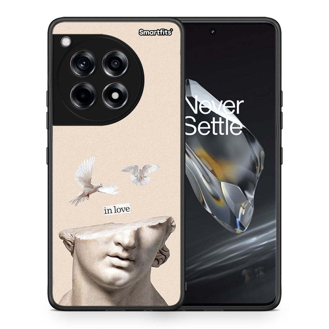 Θήκη OnePlus 12 In Love από τη Smartfits με σχέδιο στο πίσω μέρος και μαύρο περίβλημα | OnePlus 12 In Love case with colorful back and black bezels