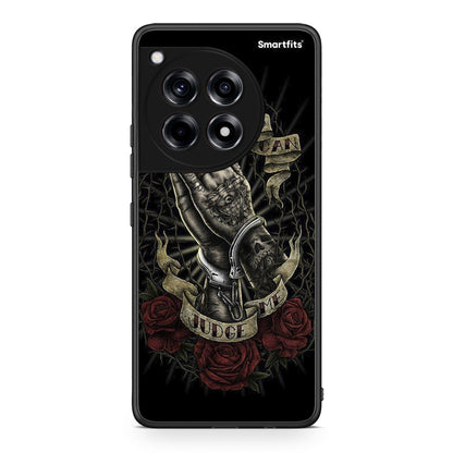 OnePlus 12 Judge By God θήκη από τη Smartfits με σχέδιο στο πίσω μέρος και μαύρο περίβλημα | Smartphone case with colorful back and black bezels by Smartfits