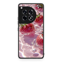 Thumbnail for OnePlus 12 Juicy Strawberries θήκη από τη Smartfits με σχέδιο στο πίσω μέρος και μαύρο περίβλημα | Smartphone case with colorful back and black bezels by Smartfits