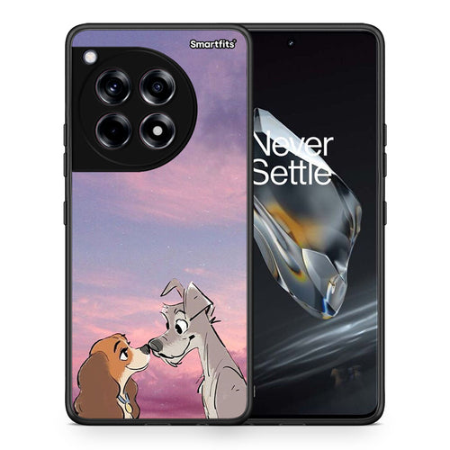 Θήκη OnePlus 12 Lady And Tramp από τη Smartfits με σχέδιο στο πίσω μέρος και μαύρο περίβλημα | OnePlus 12 Lady And Tramp case with colorful back and black bezels