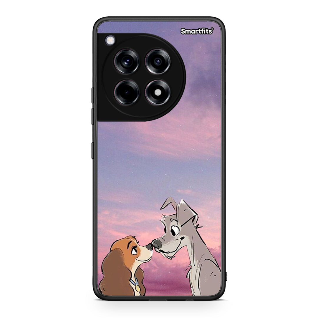 OnePlus 12 Lady And Tramp θήκη από τη Smartfits με σχέδιο στο πίσω μέρος και μαύρο περίβλημα | Smartphone case with colorful back and black bezels by Smartfits