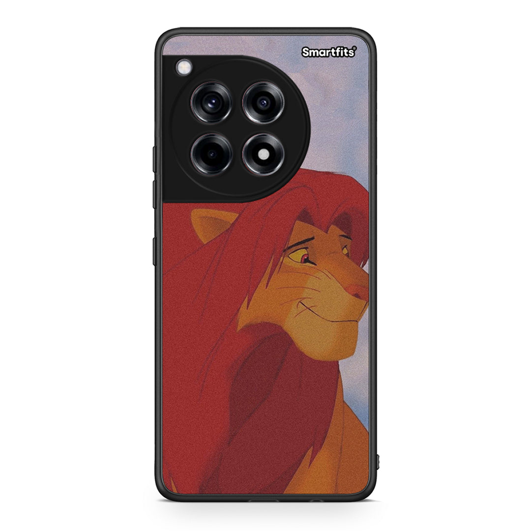 OnePlus 12 Lion Love 1 Θήκη Αγίου Βαλεντίνου από τη Smartfits με σχέδιο στο πίσω μέρος και μαύρο περίβλημα | Smartphone case with colorful back and black bezels by Smartfits