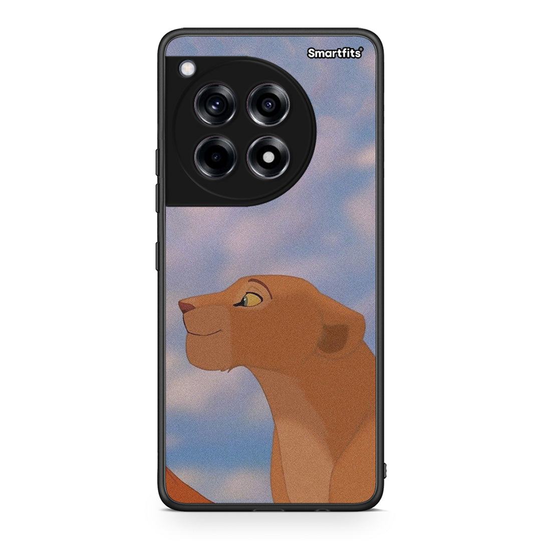 OnePlus 12 Lion Love 2 Θήκη Αγίου Βαλεντίνου από τη Smartfits με σχέδιο στο πίσω μέρος και μαύρο περίβλημα | Smartphone case with colorful back and black bezels by Smartfits