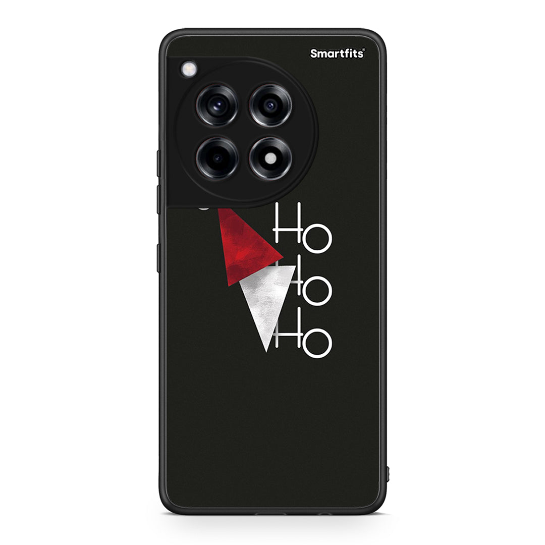 OnePlus 12 Minimal Christmas θήκη από τη Smartfits με σχέδιο στο πίσω μέρος και μαύρο περίβλημα | Smartphone case with colorful back and black bezels by Smartfits