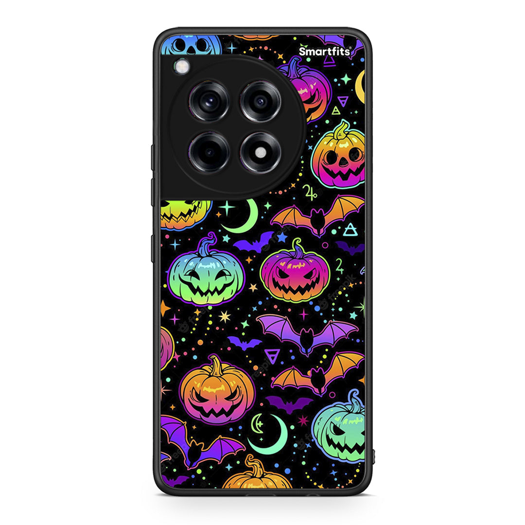 OnePlus 12 Neon Halloween θήκη από τη Smartfits με σχέδιο στο πίσω μέρος και μαύρο περίβλημα | Smartphone case with colorful back and black bezels by Smartfits