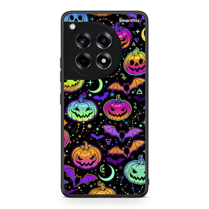 OnePlus 12 Neon Halloween θήκη από τη Smartfits με σχέδιο στο πίσω μέρος και μαύρο περίβλημα | Smartphone case with colorful back and black bezels by Smartfits