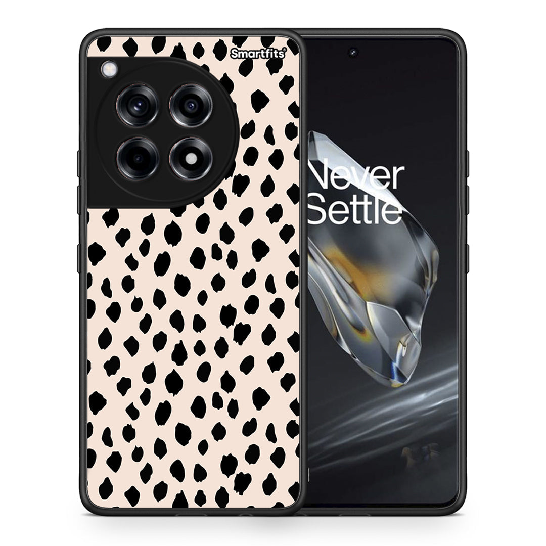 Θήκη OnePlus 12 New Polka Dots από τη Smartfits με σχέδιο στο πίσω μέρος και μαύρο περίβλημα | OnePlus 12 New Polka Dots case with colorful back and black bezels