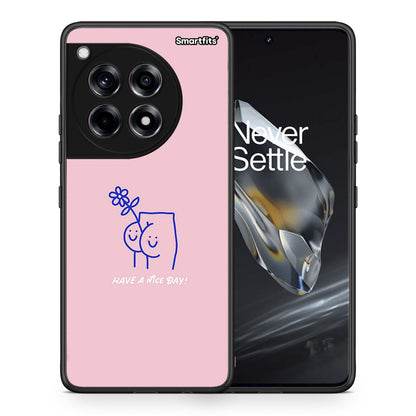 Θήκη OnePlus 12 Nice Day από τη Smartfits με σχέδιο στο πίσω μέρος και μαύρο περίβλημα | OnePlus 12 Nice Day case with colorful back and black bezels