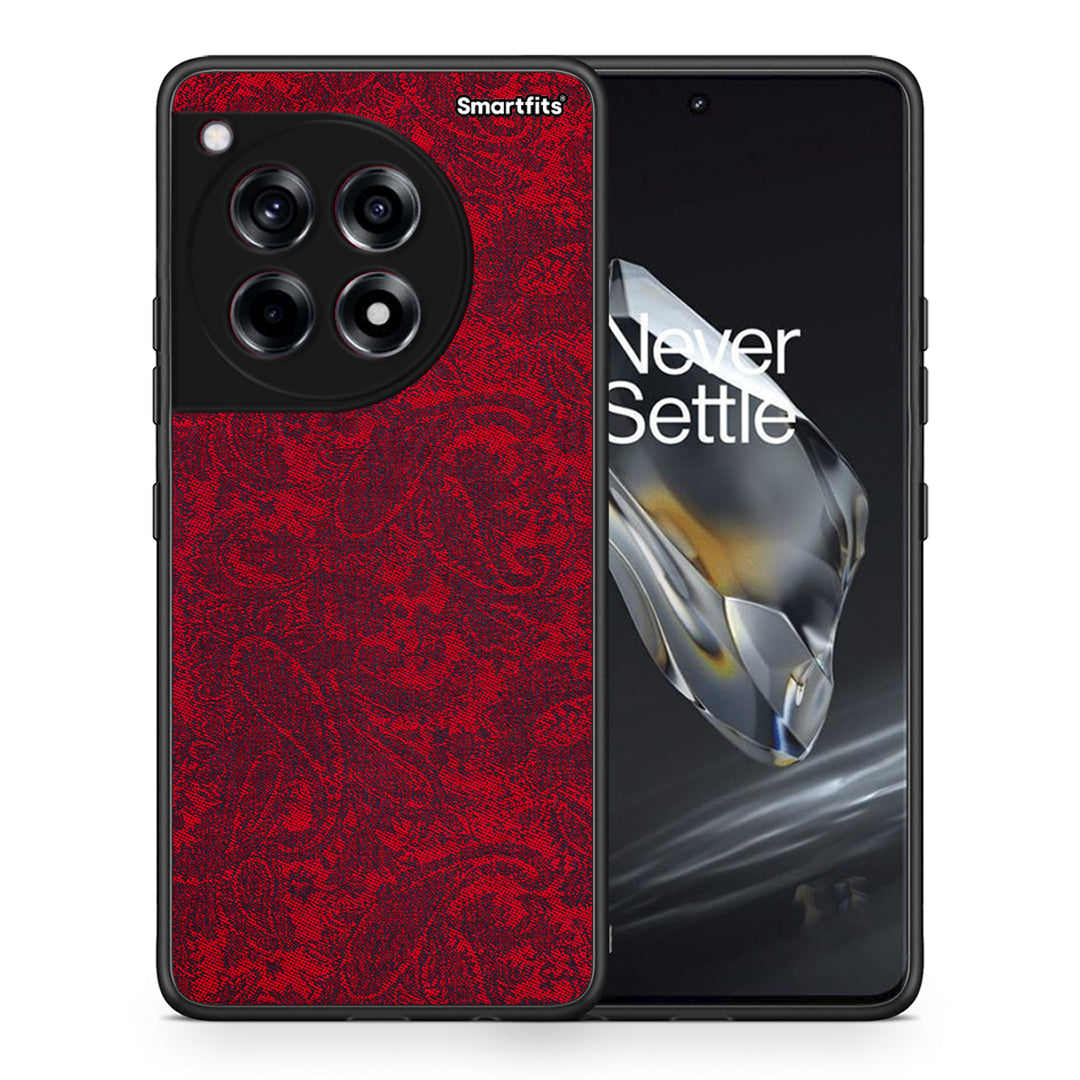 Θήκη OnePlus 12 Paisley Cashmere από τη Smartfits με σχέδιο στο πίσω μέρος και μαύρο περίβλημα | OnePlus 12 Paisley Cashmere case with colorful back and black bezels