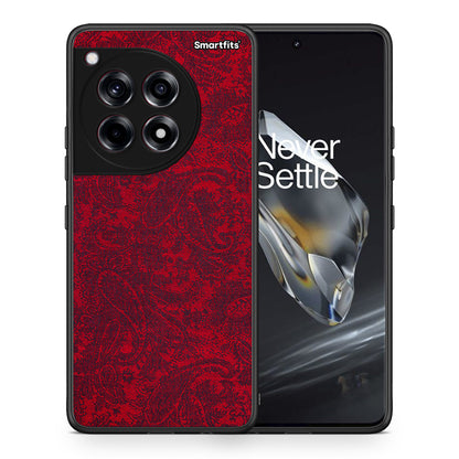 Θήκη OnePlus 12 Paisley Cashmere από τη Smartfits με σχέδιο στο πίσω μέρος και μαύρο περίβλημα | OnePlus 12 Paisley Cashmere case with colorful back and black bezels