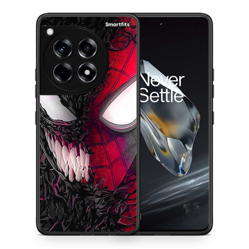 Θήκη OnePlus 12 SpiderVenom PopArt από τη Smartfits με σχέδιο στο πίσω μέρος και μαύρο περίβλημα | OnePlus 12 SpiderVenom PopArt case with colorful back and black bezels