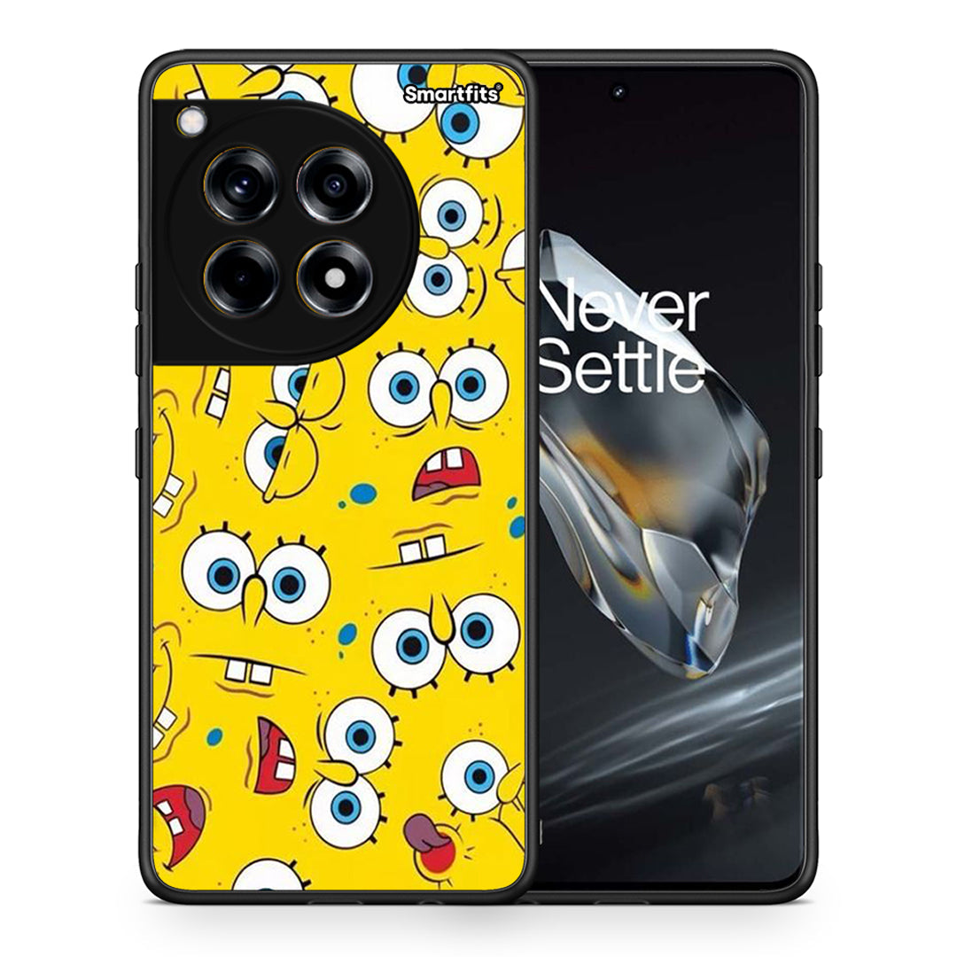 Θήκη OnePlus 12 Sponge PopArt από τη Smartfits με σχέδιο στο πίσω μέρος και μαύρο περίβλημα | OnePlus 12 Sponge PopArt case with colorful back and black bezels