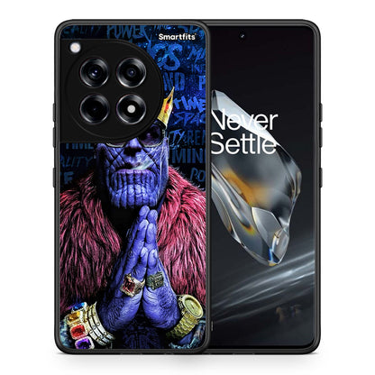 Θήκη OnePlus 12 Thanos PopArt από τη Smartfits με σχέδιο στο πίσω μέρος και μαύρο περίβλημα | OnePlus 12 Thanos PopArt case with colorful back and black bezels