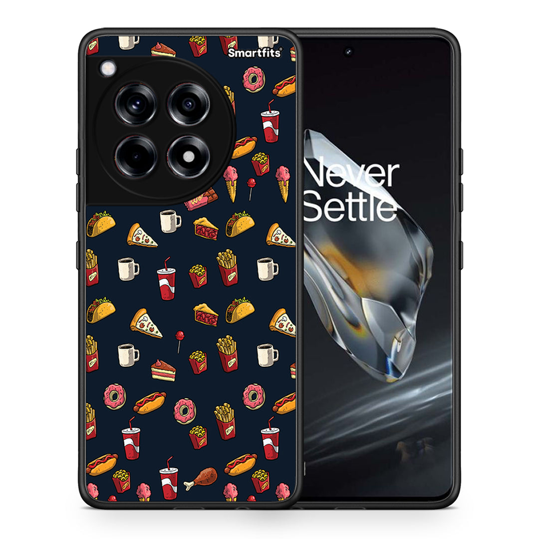 Θήκη OnePlus 12 Hungry Random από τη Smartfits με σχέδιο στο πίσω μέρος και μαύρο περίβλημα | OnePlus 12 Hungry Random case with colorful back and black bezels