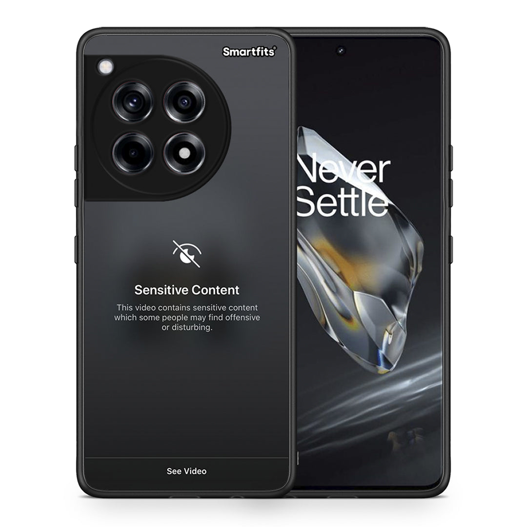 Θήκη OnePlus 12 Sensitive Content από τη Smartfits με σχέδιο στο πίσω μέρος και μαύρο περίβλημα | OnePlus 12 Sensitive Content case with colorful back and black bezels