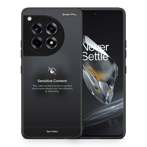 Θήκη OnePlus 12 Sensitive Content από τη Smartfits με σχέδιο στο πίσω μέρος και μαύρο περίβλημα | OnePlus 12 Sensitive Content case with colorful back and black bezels