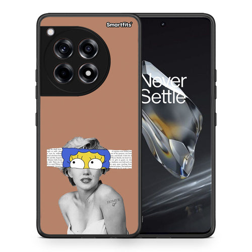 Θήκη OnePlus 12 Sim Merilyn από τη Smartfits με σχέδιο στο πίσω μέρος και μαύρο περίβλημα | OnePlus 12 Sim Merilyn case with colorful back and black bezels