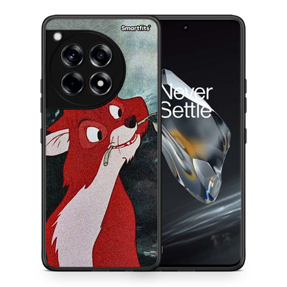 Θήκη OnePlus 12 Tod And Vixey Love 1 από τη Smartfits με σχέδιο στο πίσω μέρος και μαύρο περίβλημα | OnePlus 12 Tod And Vixey Love 1 case with colorful back and black bezels