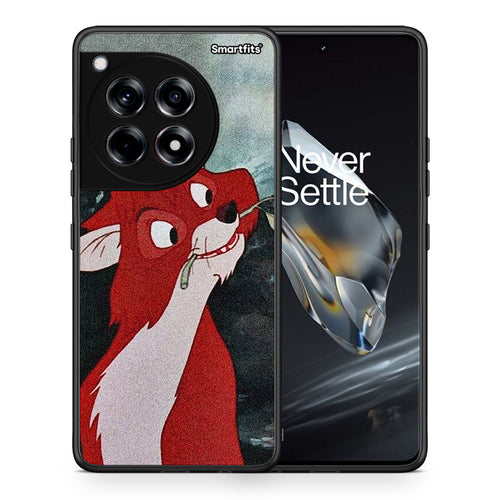 Θήκη OnePlus 12 Tod And Vixey Love 1 από τη Smartfits με σχέδιο στο πίσω μέρος και μαύρο περίβλημα | OnePlus 12 Tod And Vixey Love 1 case with colorful back and black bezels