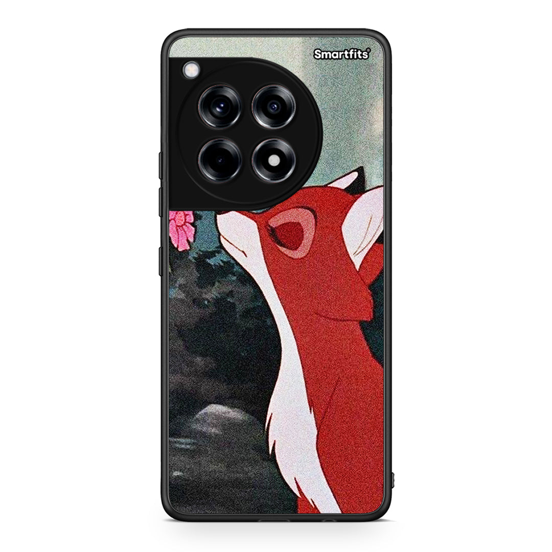 OnePlus 12 Tod And Vixey Love 2 θήκη από τη Smartfits με σχέδιο στο πίσω μέρος και μαύρο περίβλημα | Smartphone case with colorful back and black bezels by Smartfits