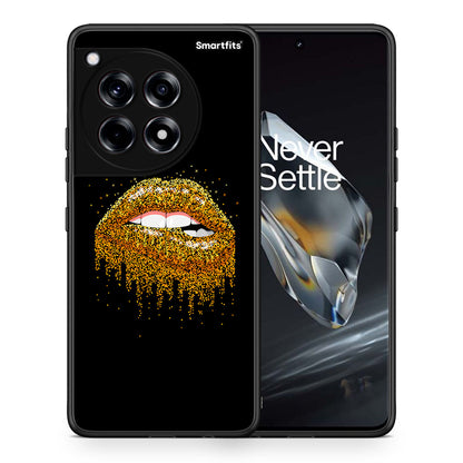 Θήκη OnePlus 12 Golden Valentine από τη Smartfits με σχέδιο στο πίσω μέρος και μαύρο περίβλημα | OnePlus 12 Golden Valentine case with colorful back and black bezels