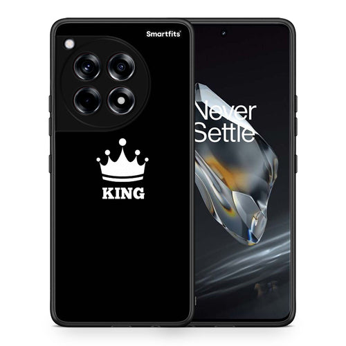 Θήκη OnePlus 12 King Valentine από τη Smartfits με σχέδιο στο πίσω μέρος και μαύρο περίβλημα | OnePlus 12 King Valentine case with colorful back and black bezels