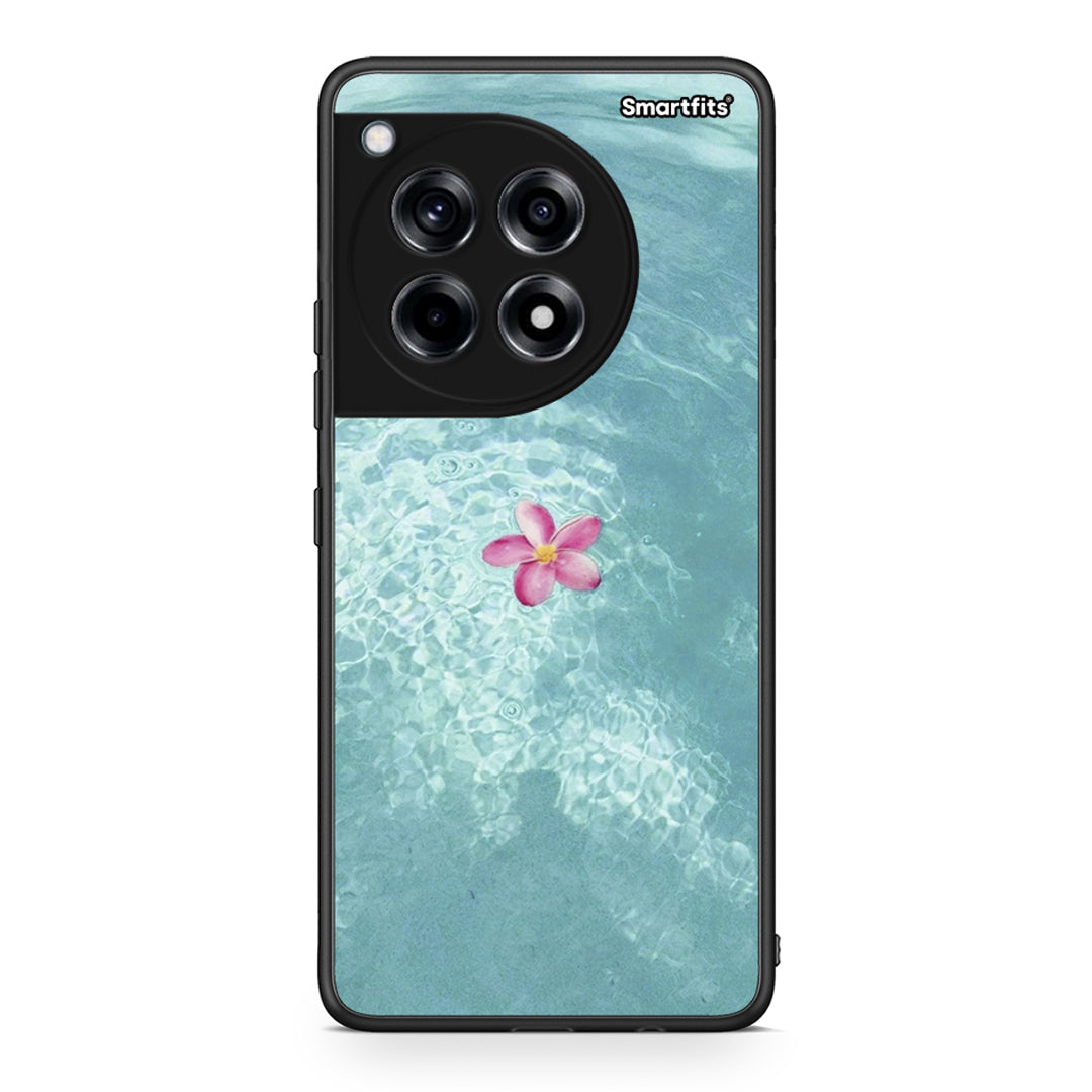 OnePlus 12 Water Flower Θήκη από τη Smartfits με σχέδιο στο πίσω μέρος και μαύρο περίβλημα | Smartphone case with colorful back and black bezels by Smartfits