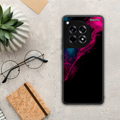 Watercolor Pink Black - OnePlus 12 θήκη