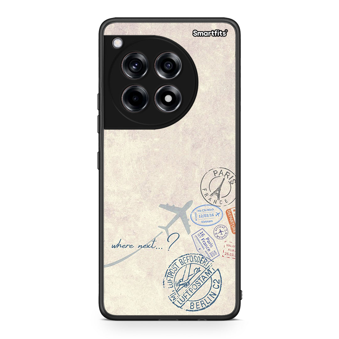 OnePlus 12 Where Next Θήκη από τη Smartfits με σχέδιο στο πίσω μέρος και μαύρο περίβλημα | Smartphone case with colorful back and black bezels by Smartfits