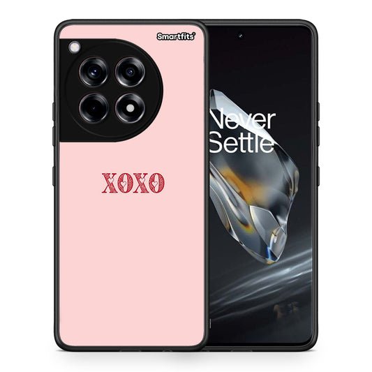 Θήκη OnePlus 12 XOXO Love από τη Smartfits με σχέδιο στο πίσω μέρος και μαύρο περίβλημα | OnePlus 12 XOXO Love case with colorful back and black bezels