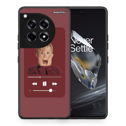 Θήκη OnePlus 12 Xmas Alone Music από τη Smartfits με σχέδιο στο πίσω μέρος και μαύρο περίβλημα | OnePlus 12 Xmas Alone Music case with colorful back and black bezels