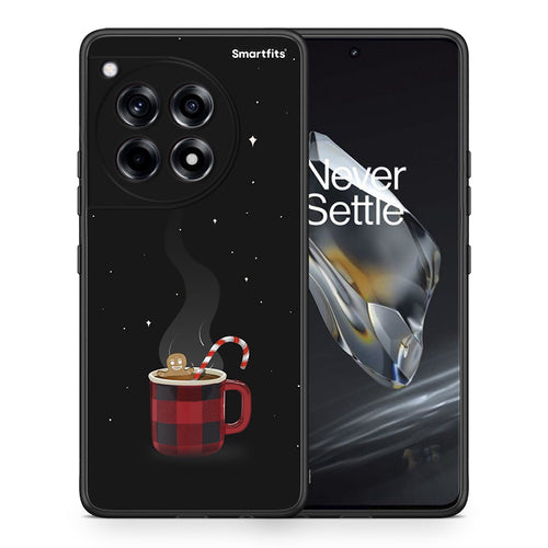 Θήκη OnePlus 12 Xmas Bathing από τη Smartfits με σχέδιο στο πίσω μέρος και μαύρο περίβλημα | OnePlus 12 Xmas Bathing case with colorful back and black bezels